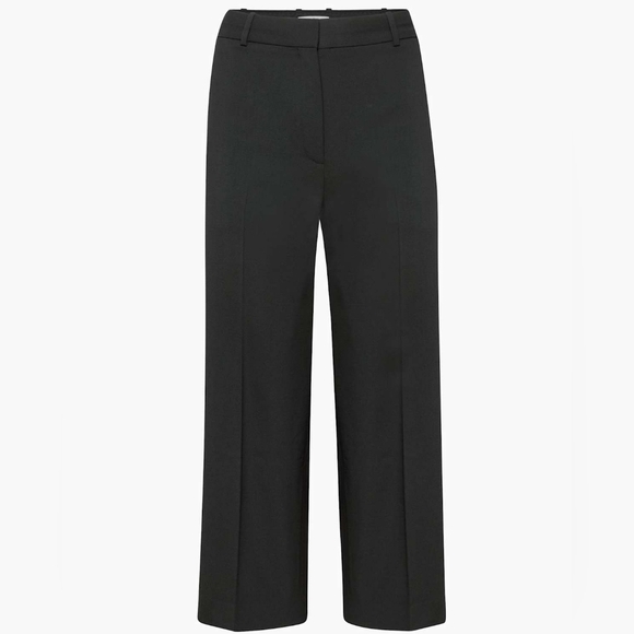 Babaton Pants - Aritzia Babaton Agency Cropped Pant Black City Wool Size 10